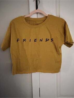 Warner Bros. Friends Crop Tee - Mustard